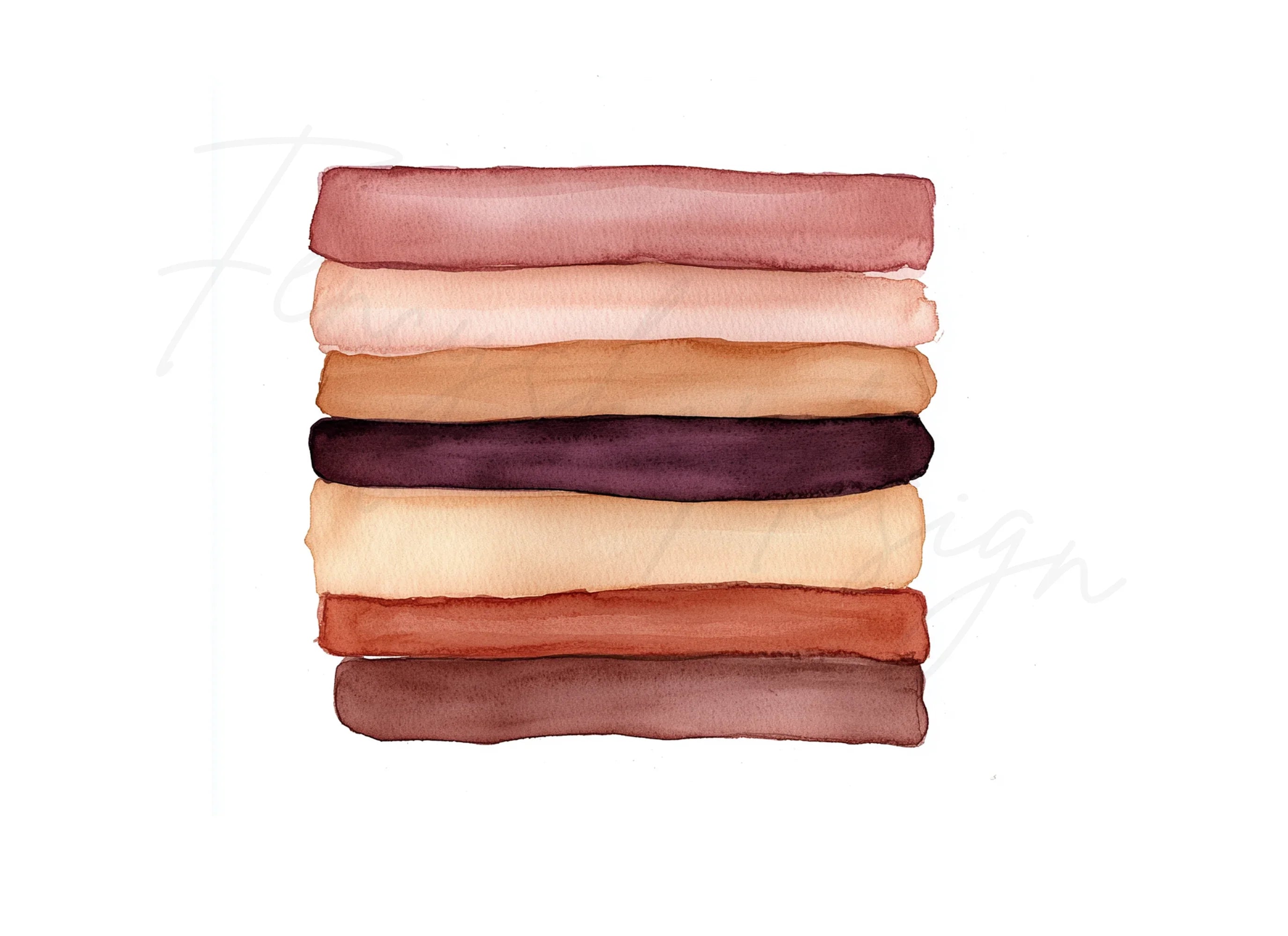Skin Tone Swatches Clipart Bundle
