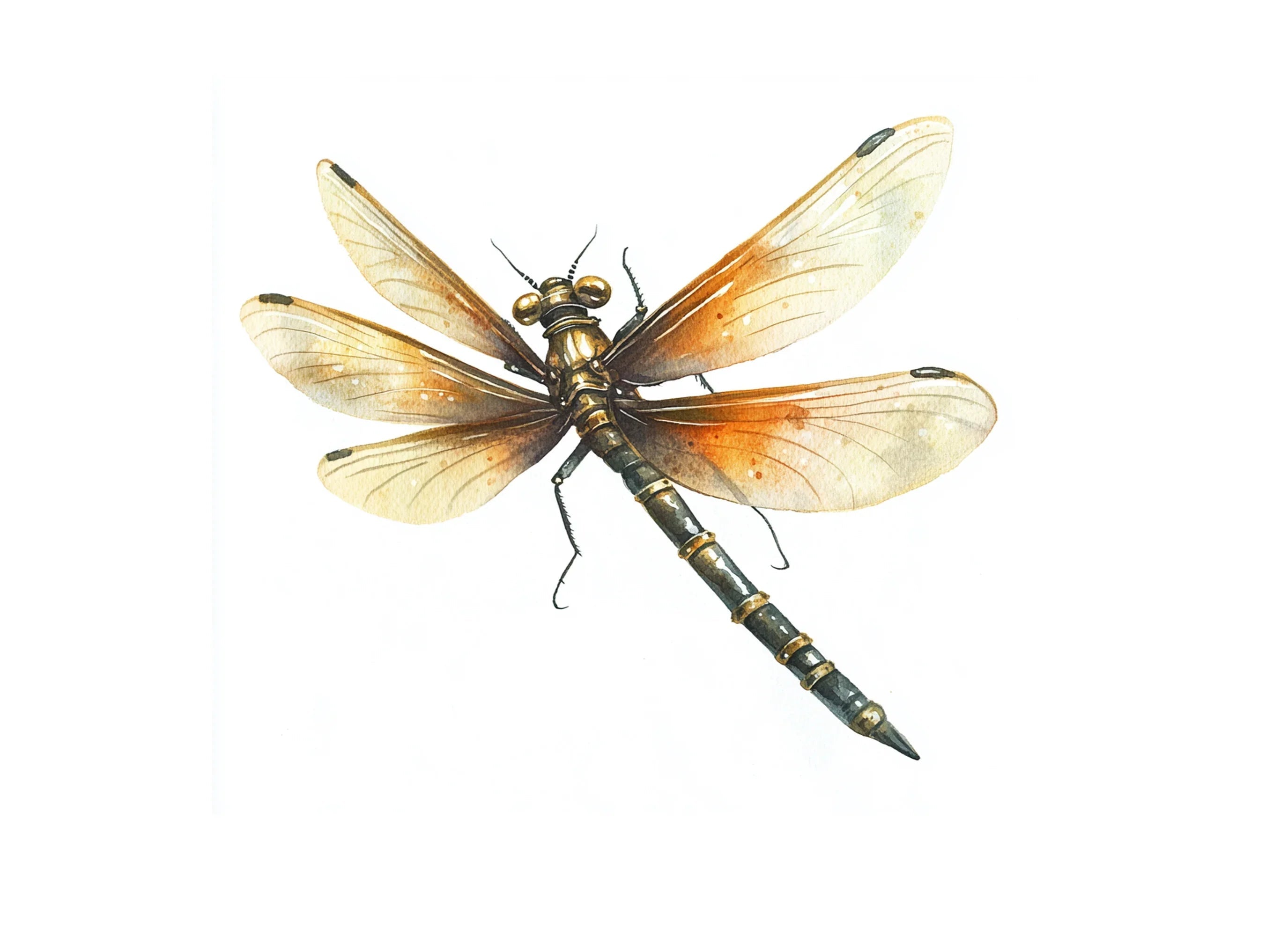 Elegant Dragonfly Clipart Bundle