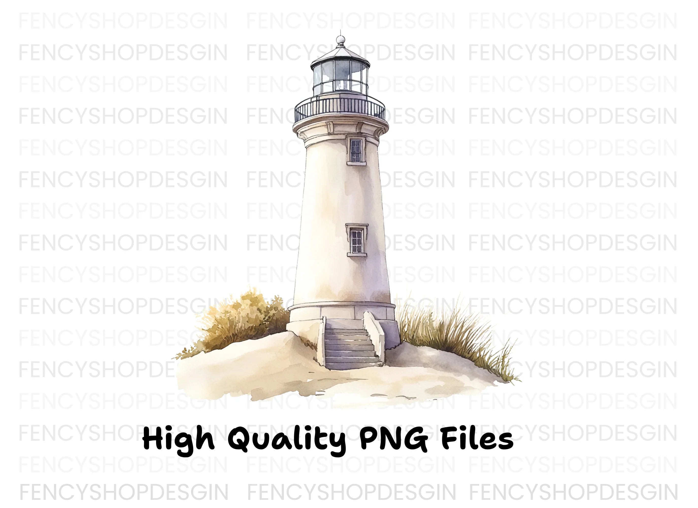 Elegant Lighthouse Clipart Bundle