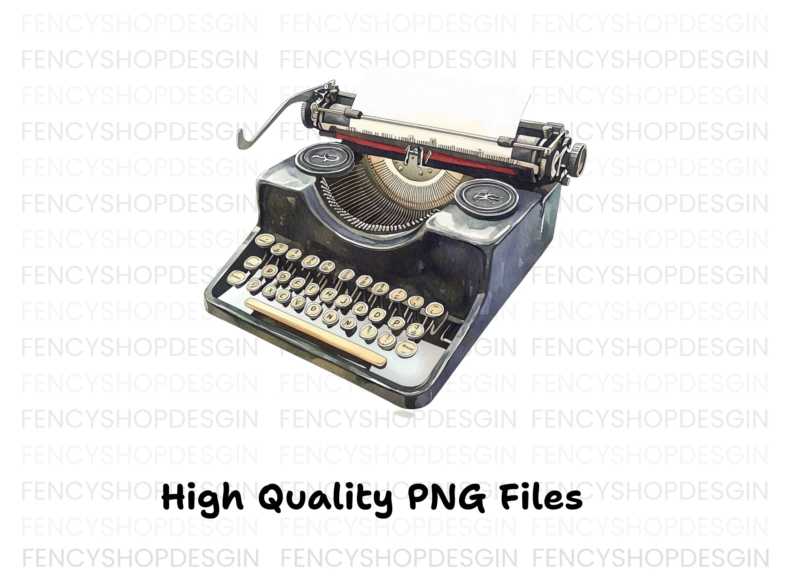 Classic Typewriter Clipart Bundle