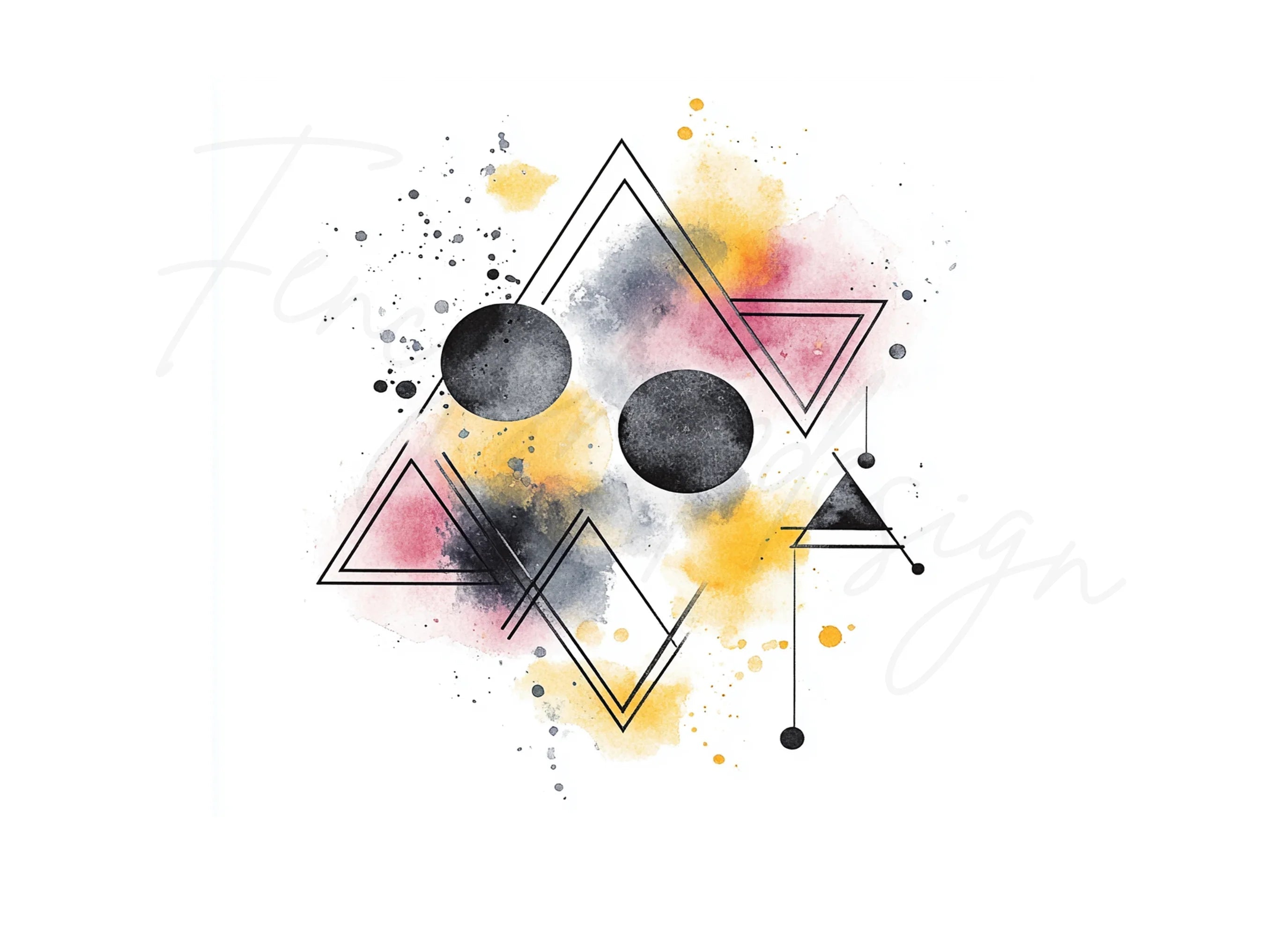 Abstract Geometric Designs Clipart Bundle
