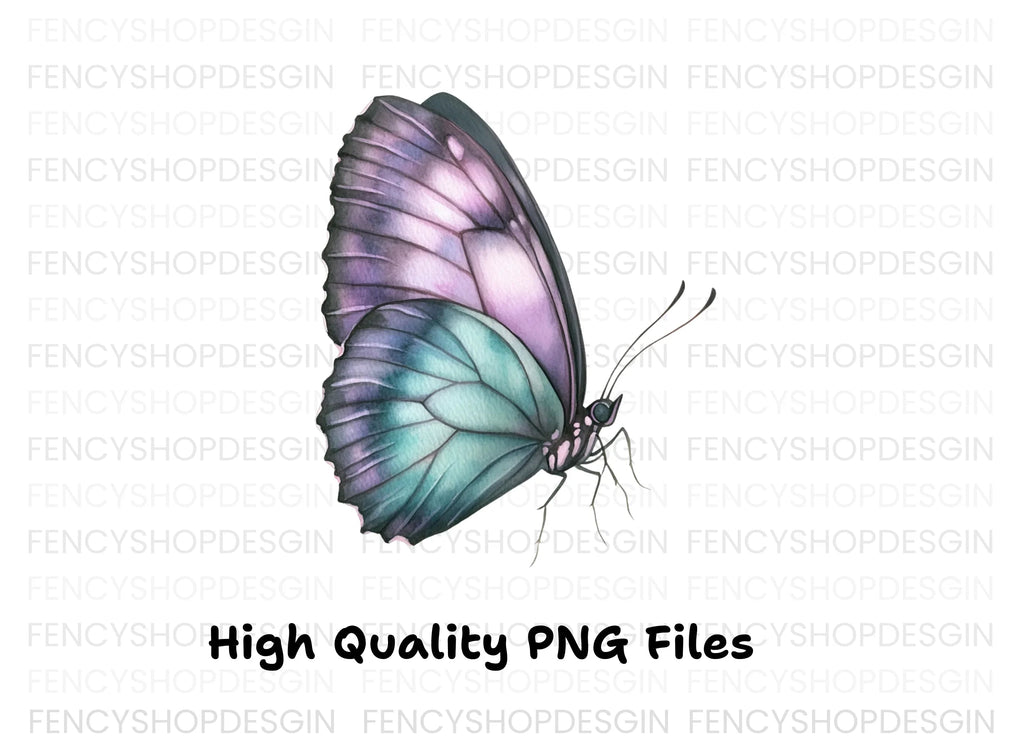 Pastel Butterfly Clipart Bundle