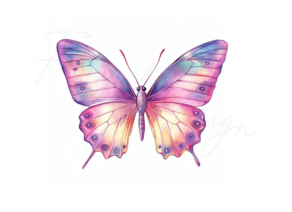 Vibrant Butterfly Clipart Bundle