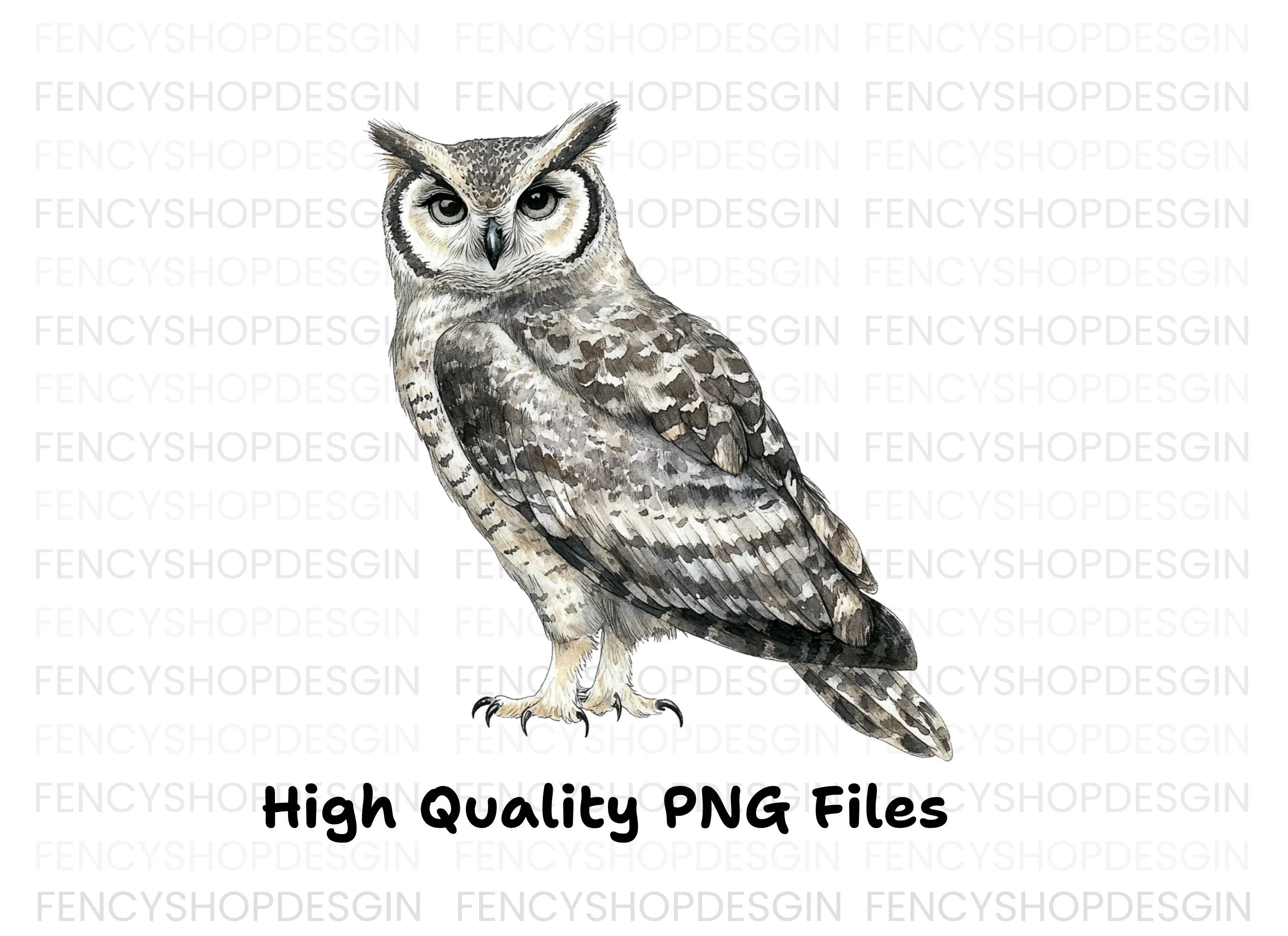 Realistic Owl Clipart Bundle
