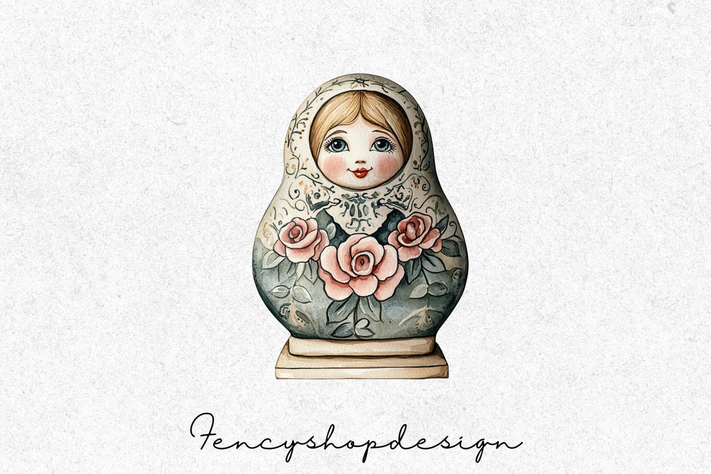 Matryoshka Dolls Clipart Bundle