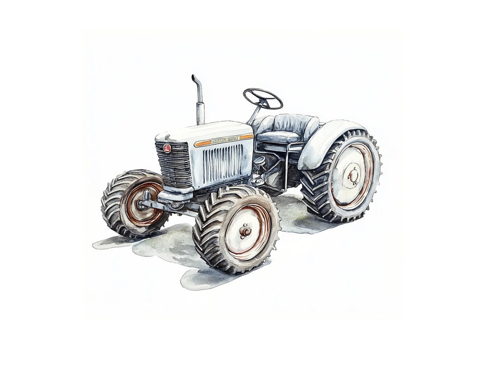 Classic Farm Tractor Clipart Bundle