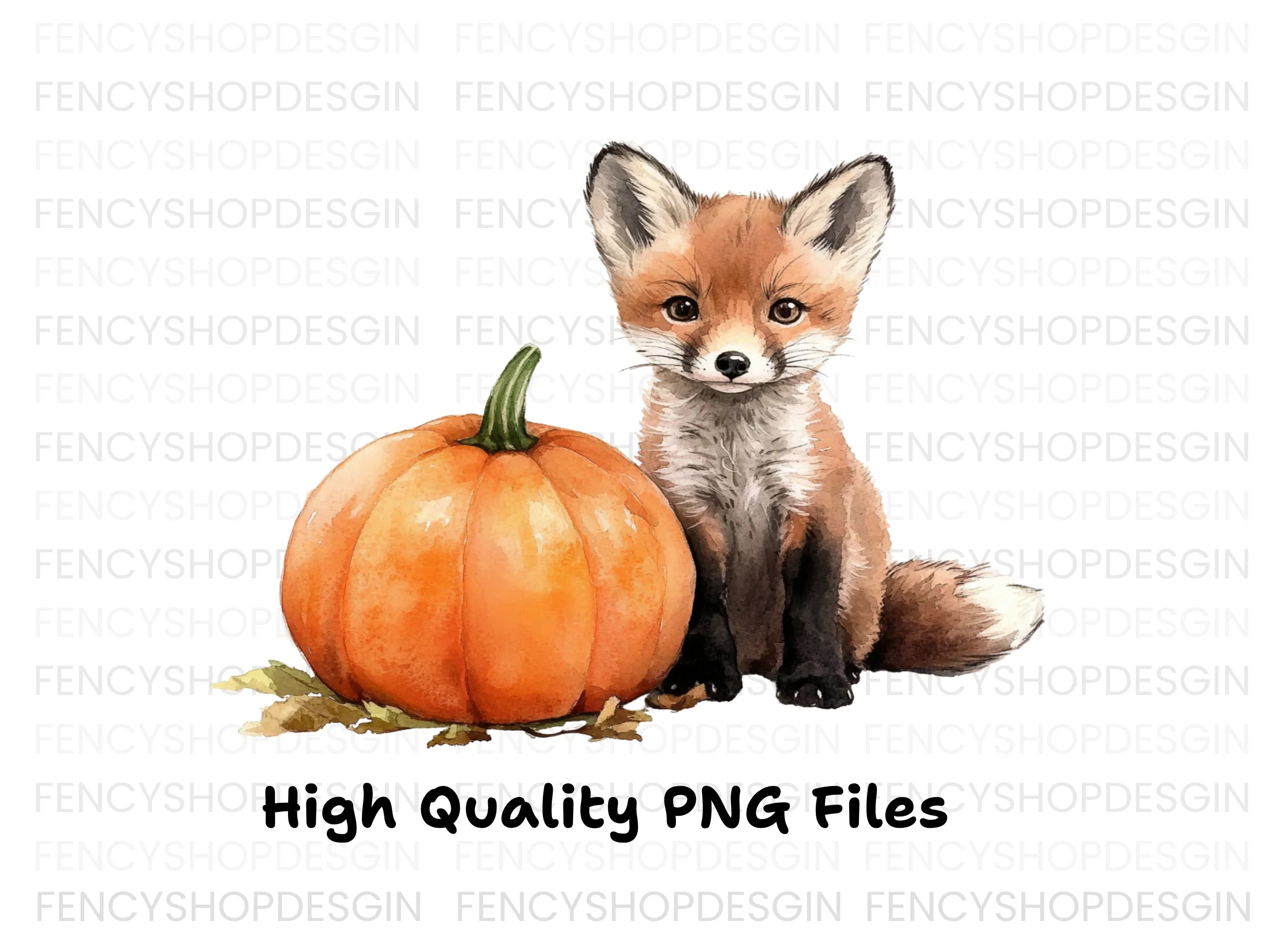 Adorable Fox and Pumpkin Duo Clipart Bundle