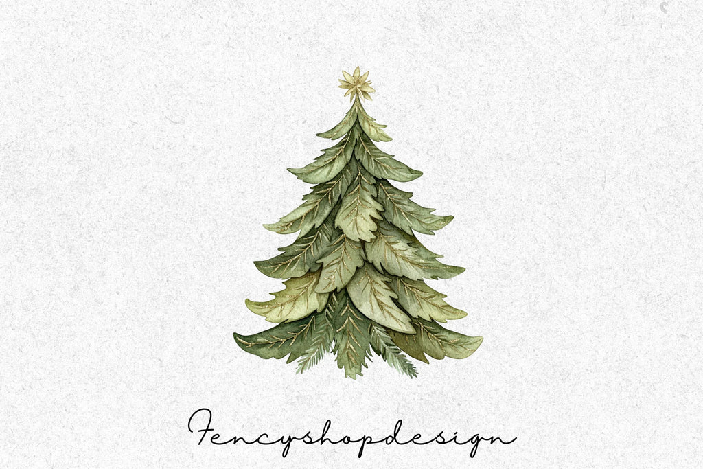 Christmas Tree Clipart Bundle
