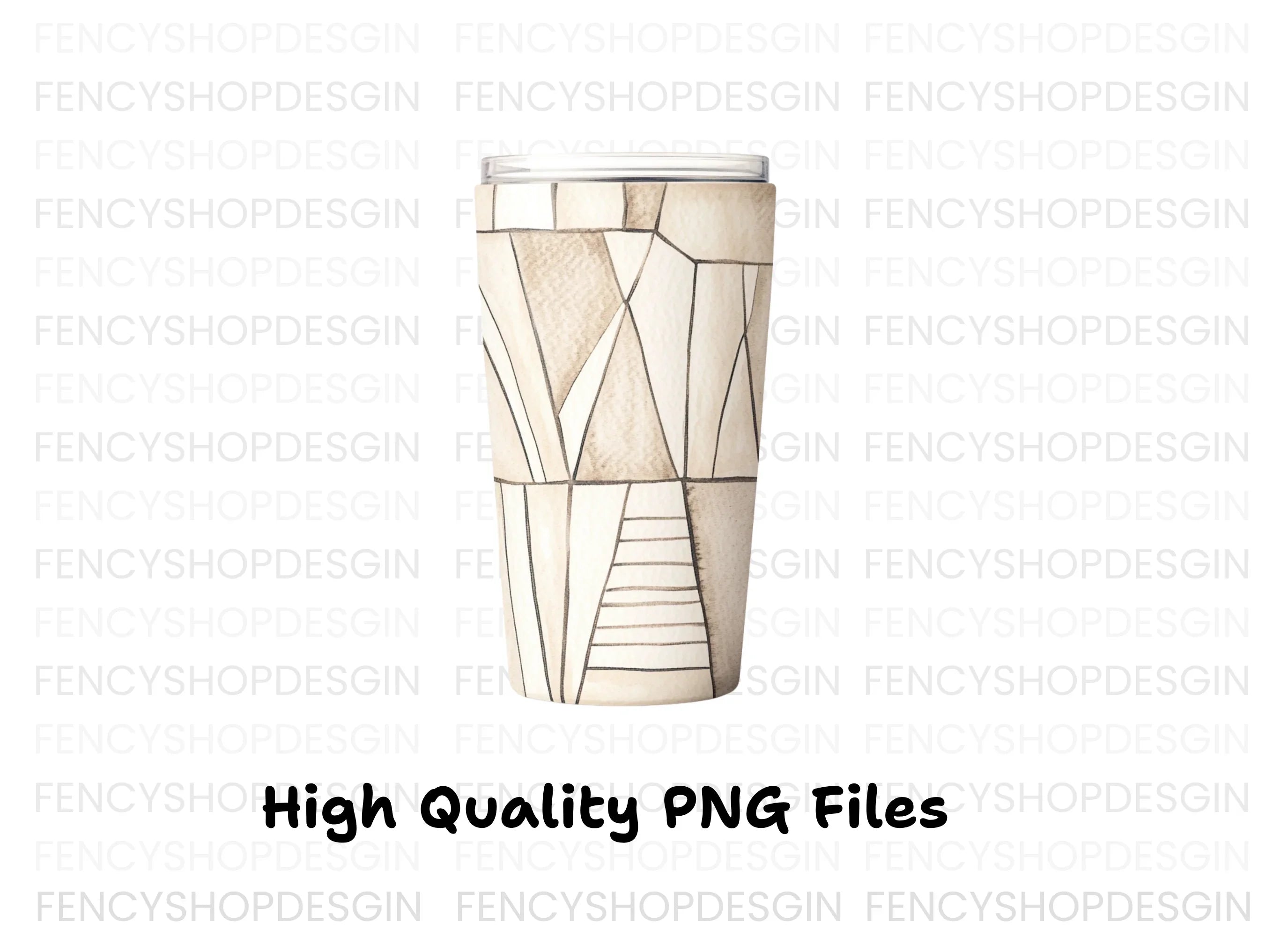 Abstract Geometric Tumbler Clipart Bundle