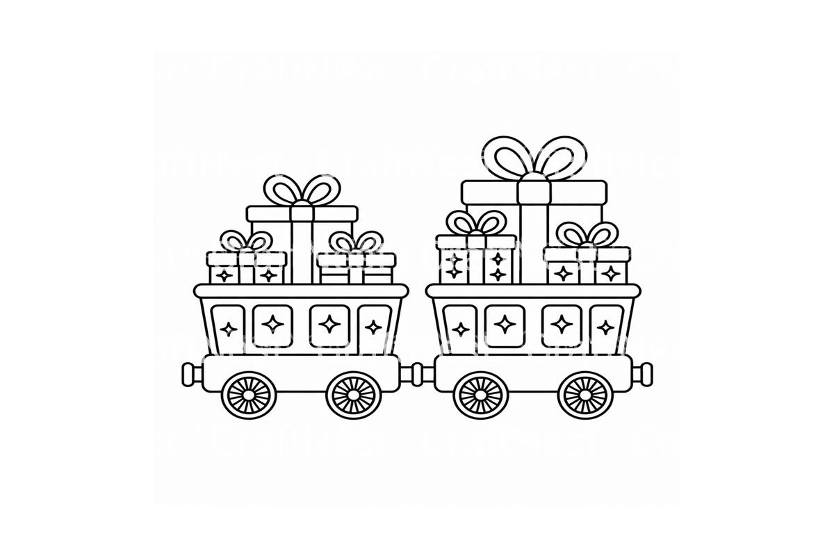 Christmas Train Holiday Coloring Books