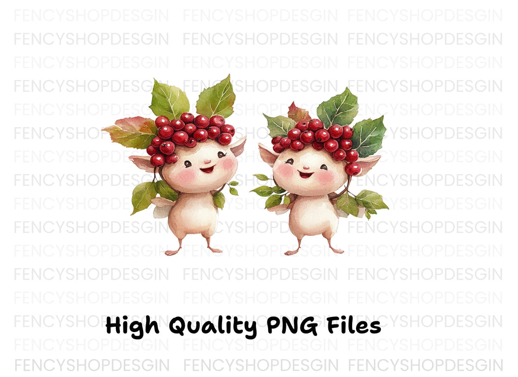 Cute Berry Babies Clipart Bundle
