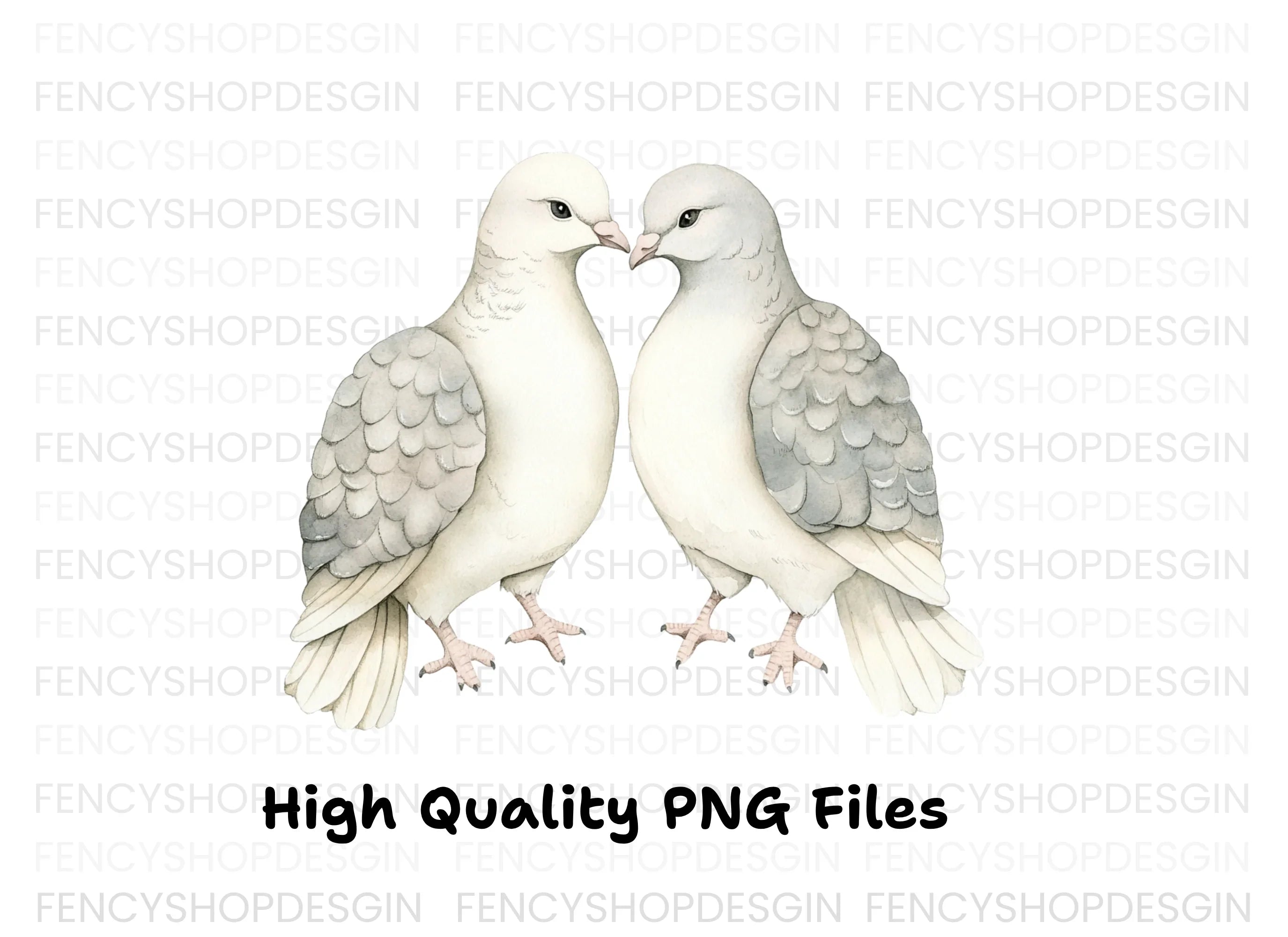 Cute Dove Couples Clipart Bundle