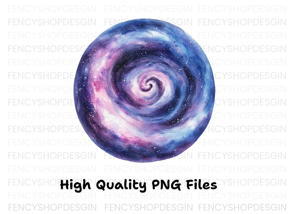 Galaxy Swirl Clipart Bundle