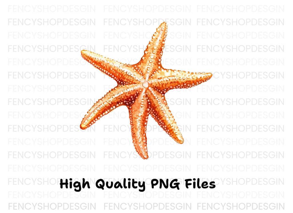 Realistic Starfish Clipart Bundle