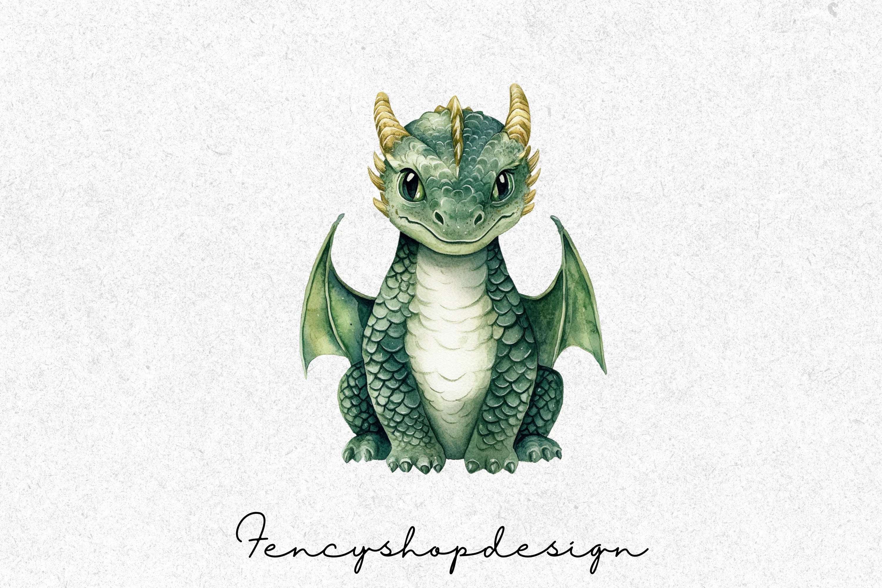 Baby Dragon Clipart Bundle