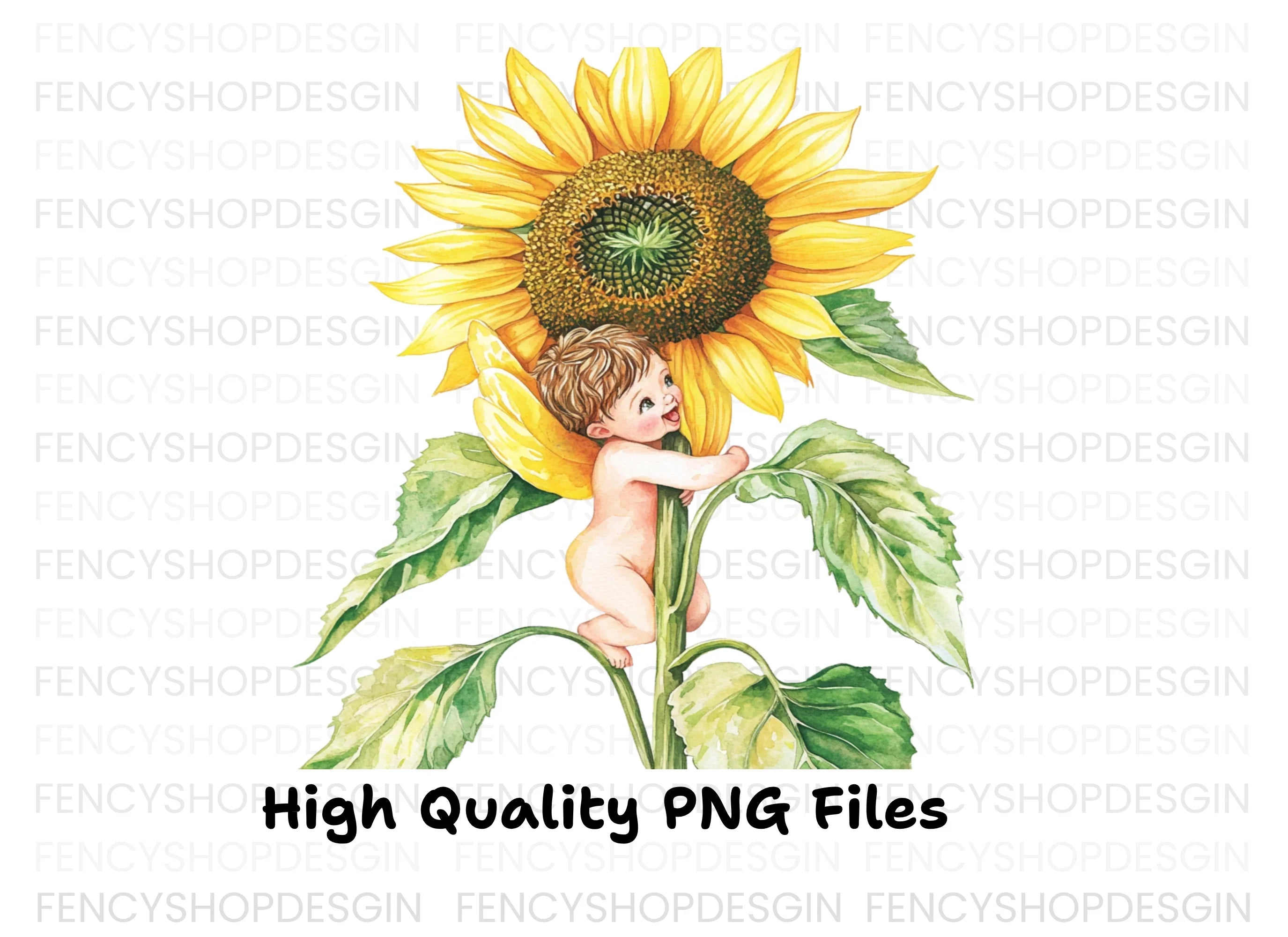 Sunflower Fairies Clipart Bundle