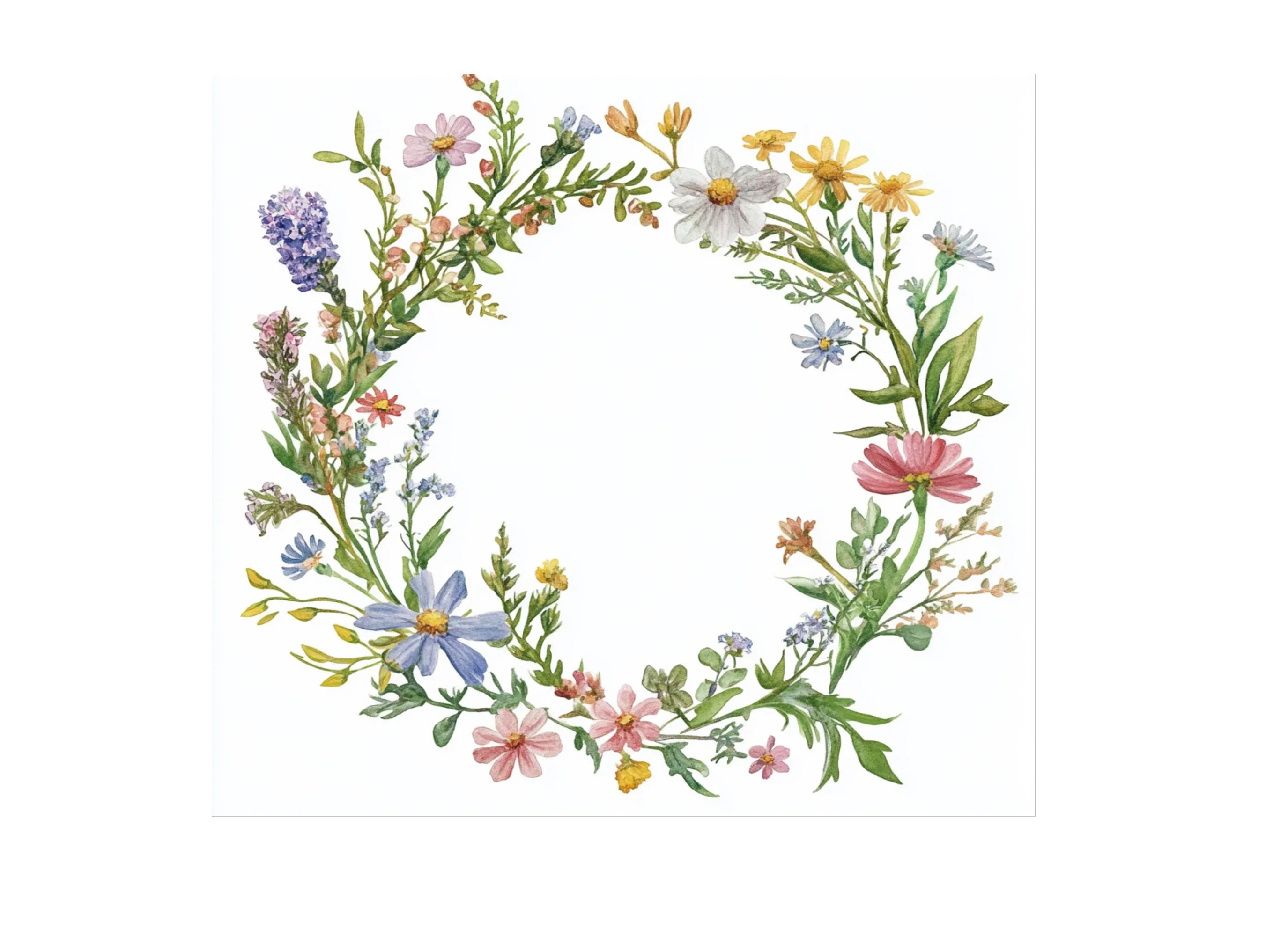 Wildflower Wreaths Clipart Bundle