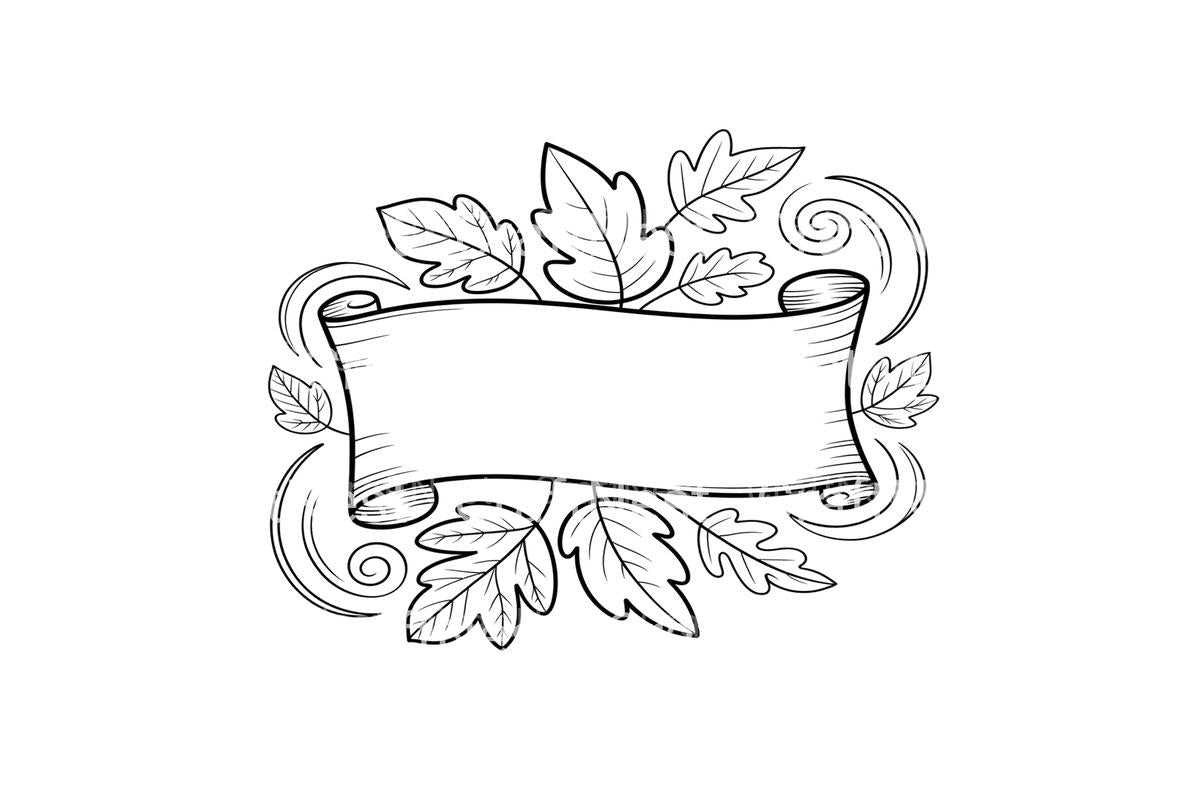 Autumn Harvest Banners Coloring Books