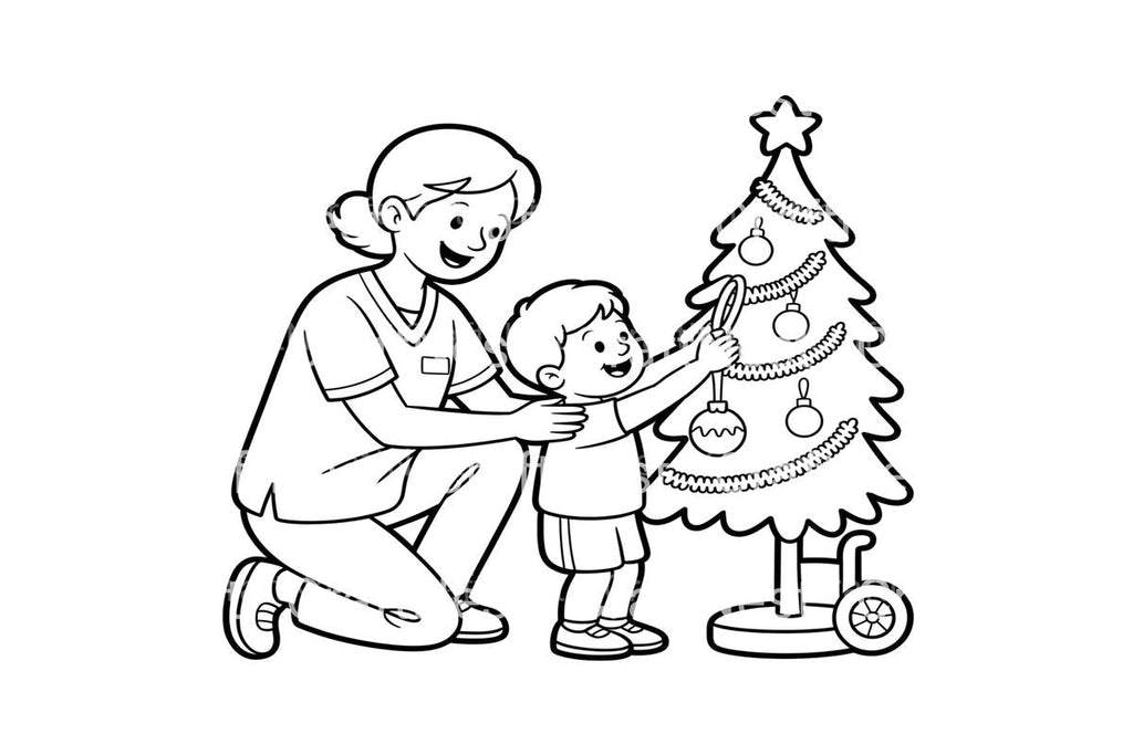 Joyful Christmas Carolers Coloring Books