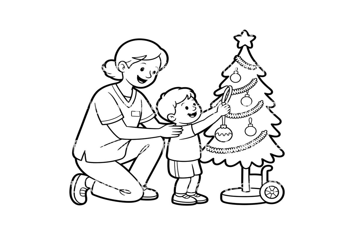Joyful Christmas Carolers Coloring Books