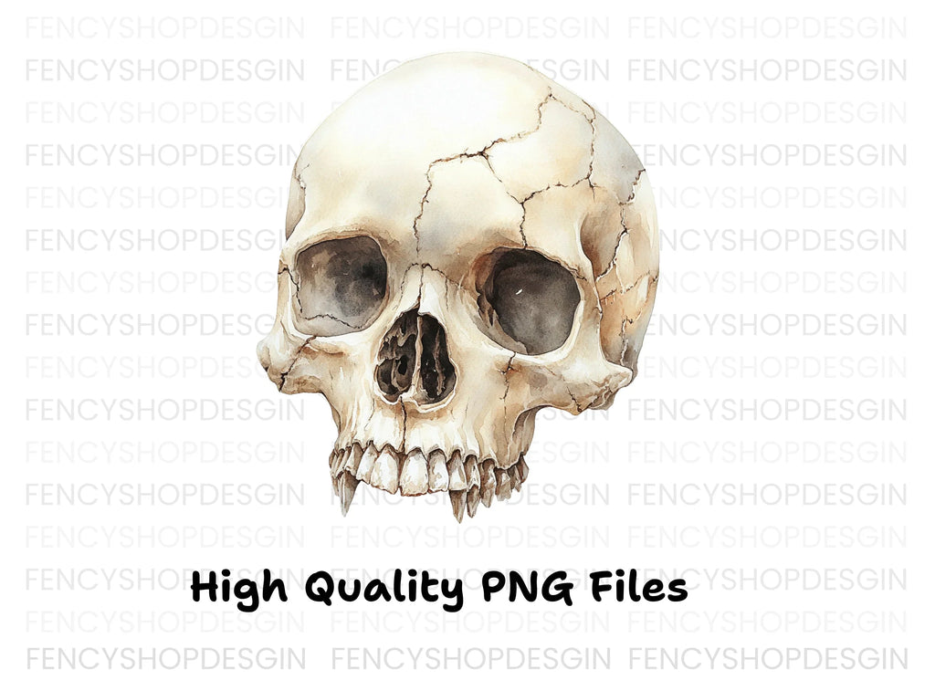 Detailed Skull Illustrations Clipart Bundle