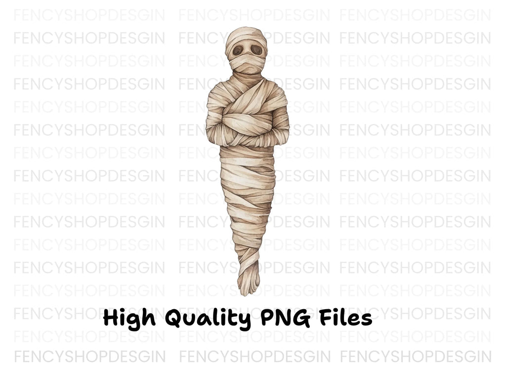 Spooky Mummy Character Clipart Bundle