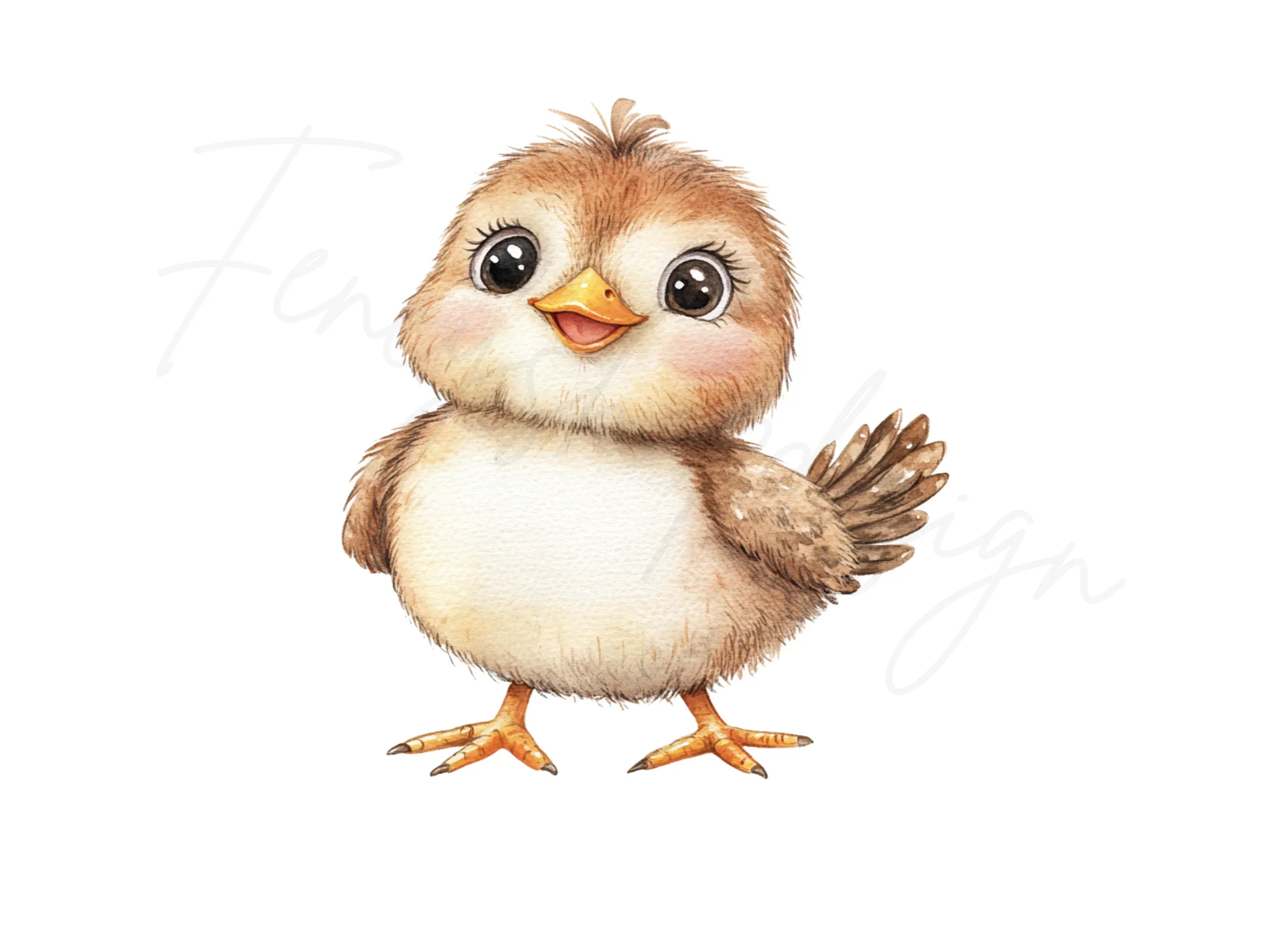 Cute Baby Bird Clipart Bundle