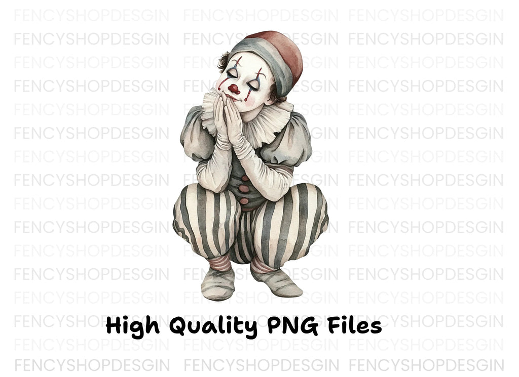 Clowns Praying Clipart Bundle