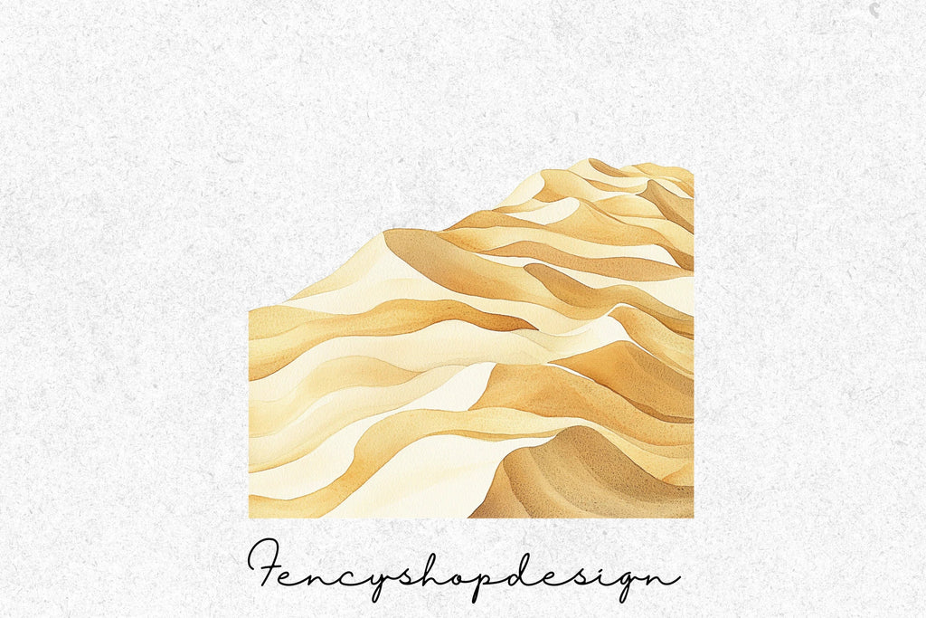 Arid Desert Wildlife Scenery Clipart Bundle