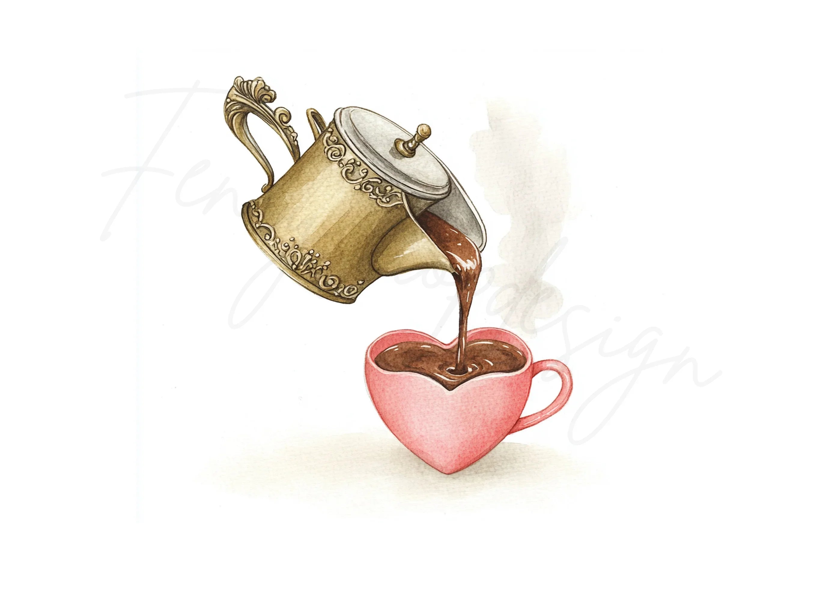 Hot Chocolate Love Clipart Bundle