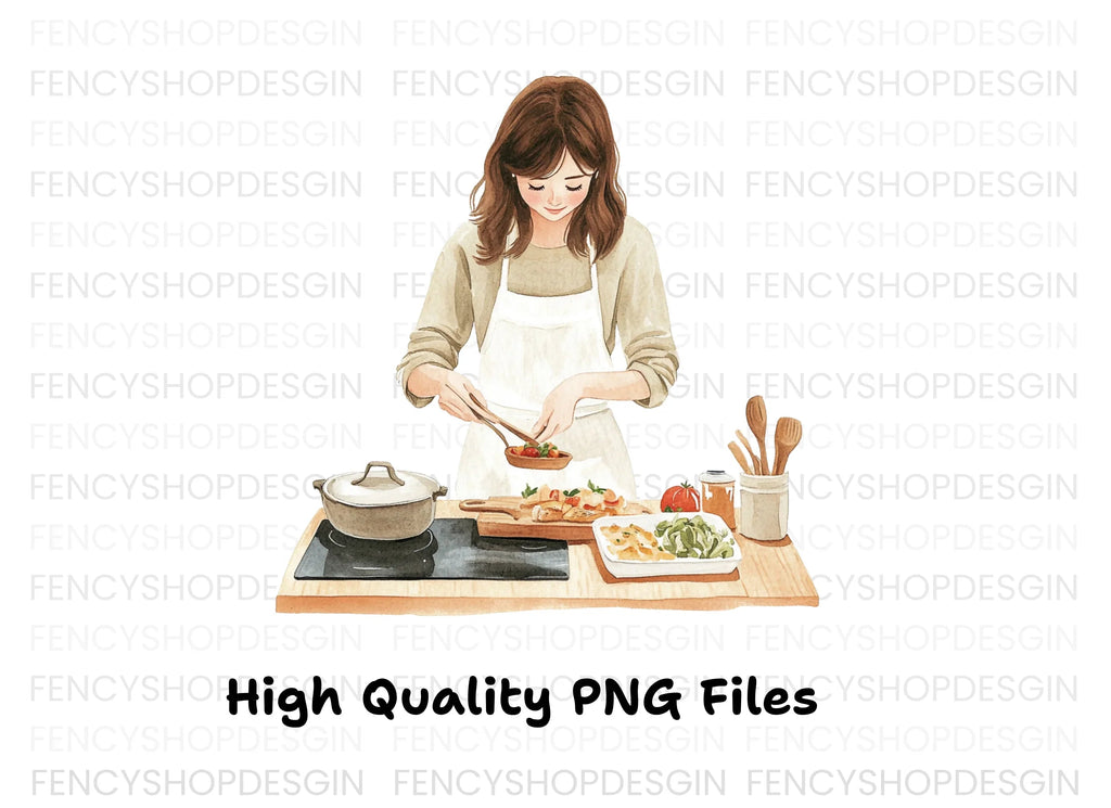 Women Cooking Clipart Bundle