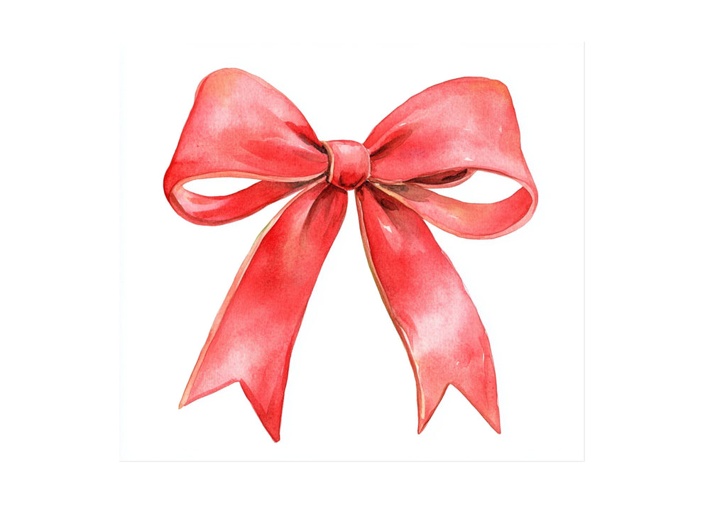 Red Bows Clipart Bundle