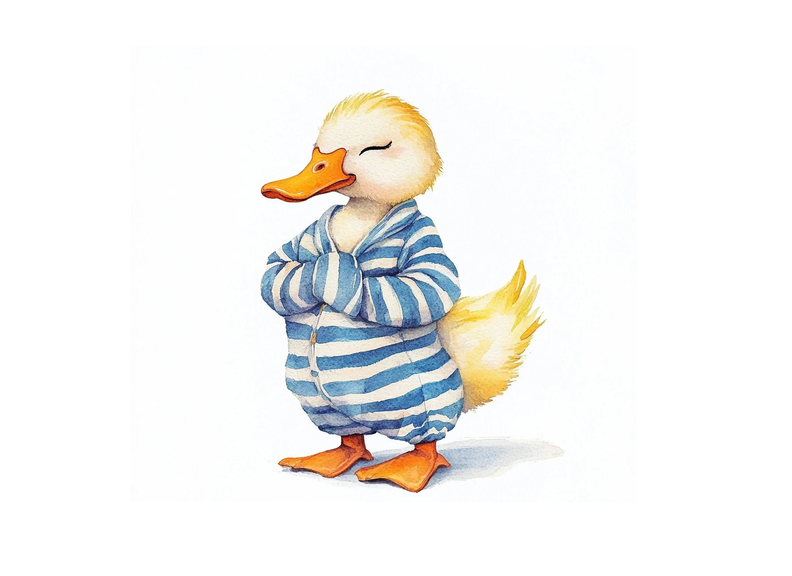 Sleepy Ducklings in Pajamas Clipart Bundle