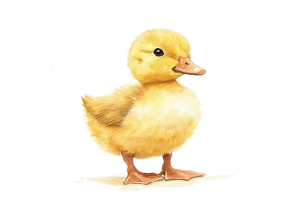 Cute Fluffy Duckling Clipart Bundle