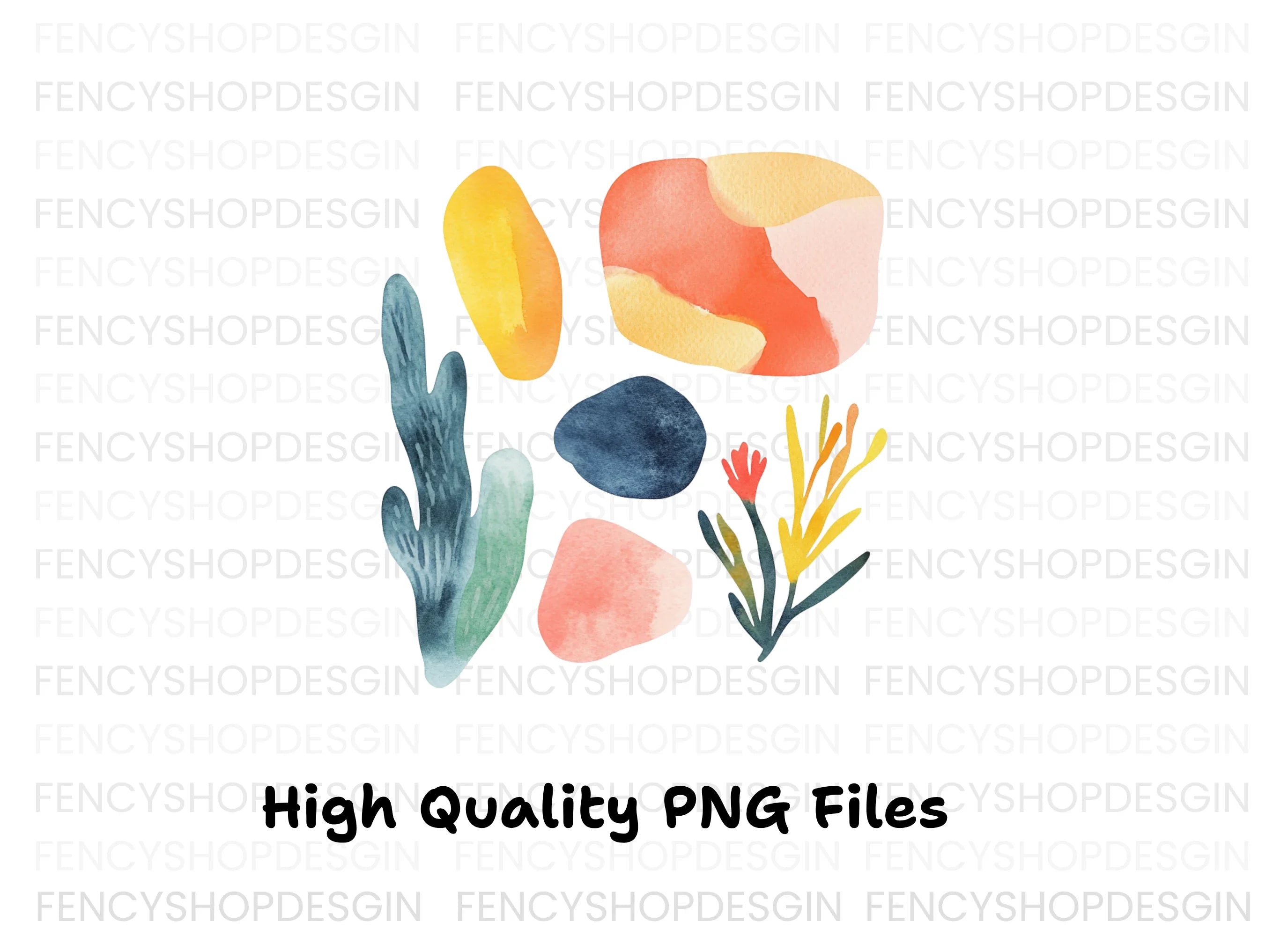 Abstract Botanical Clipart Bundle