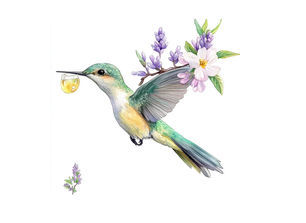Hummingbird and Blossom Clipart Bundle