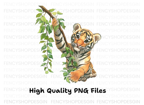 Adorable Baby Tigers Playing Clipart Bundle