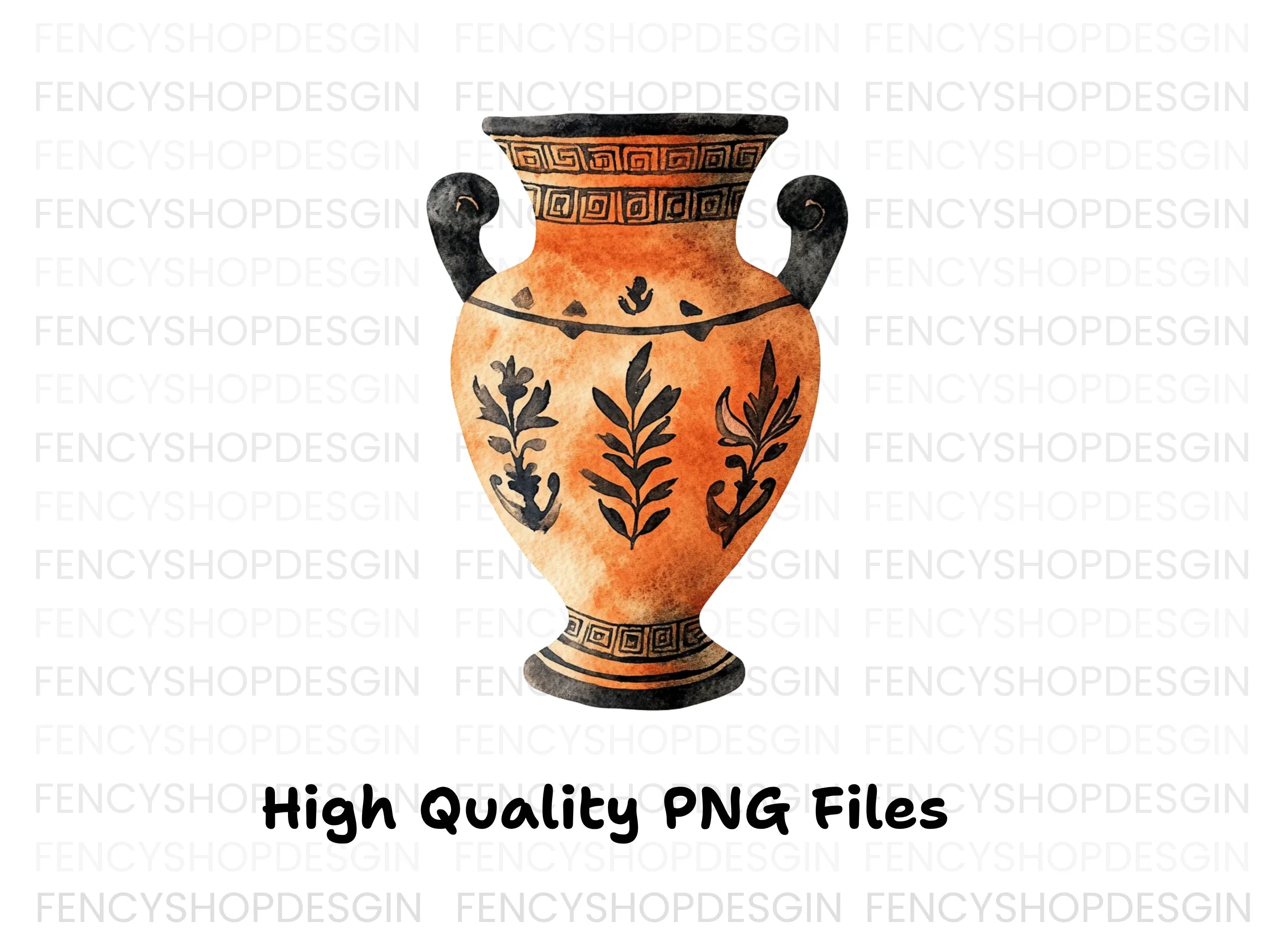 Ancient Greek Amphora Clipart Bundle