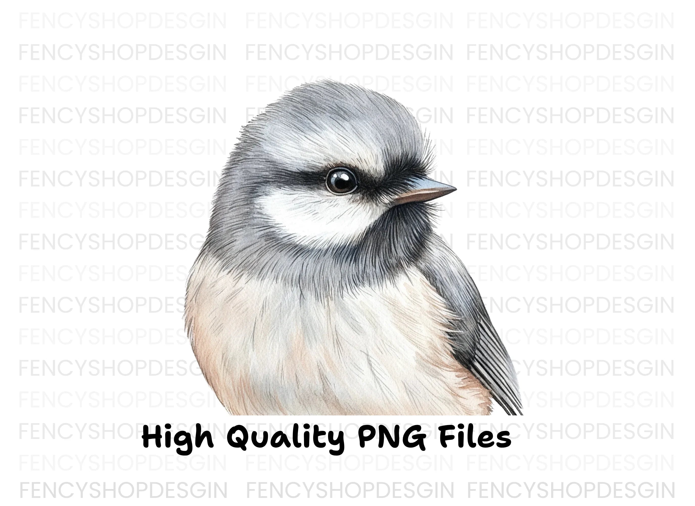 Detailed Bird Head Illustration Clipart Bundle