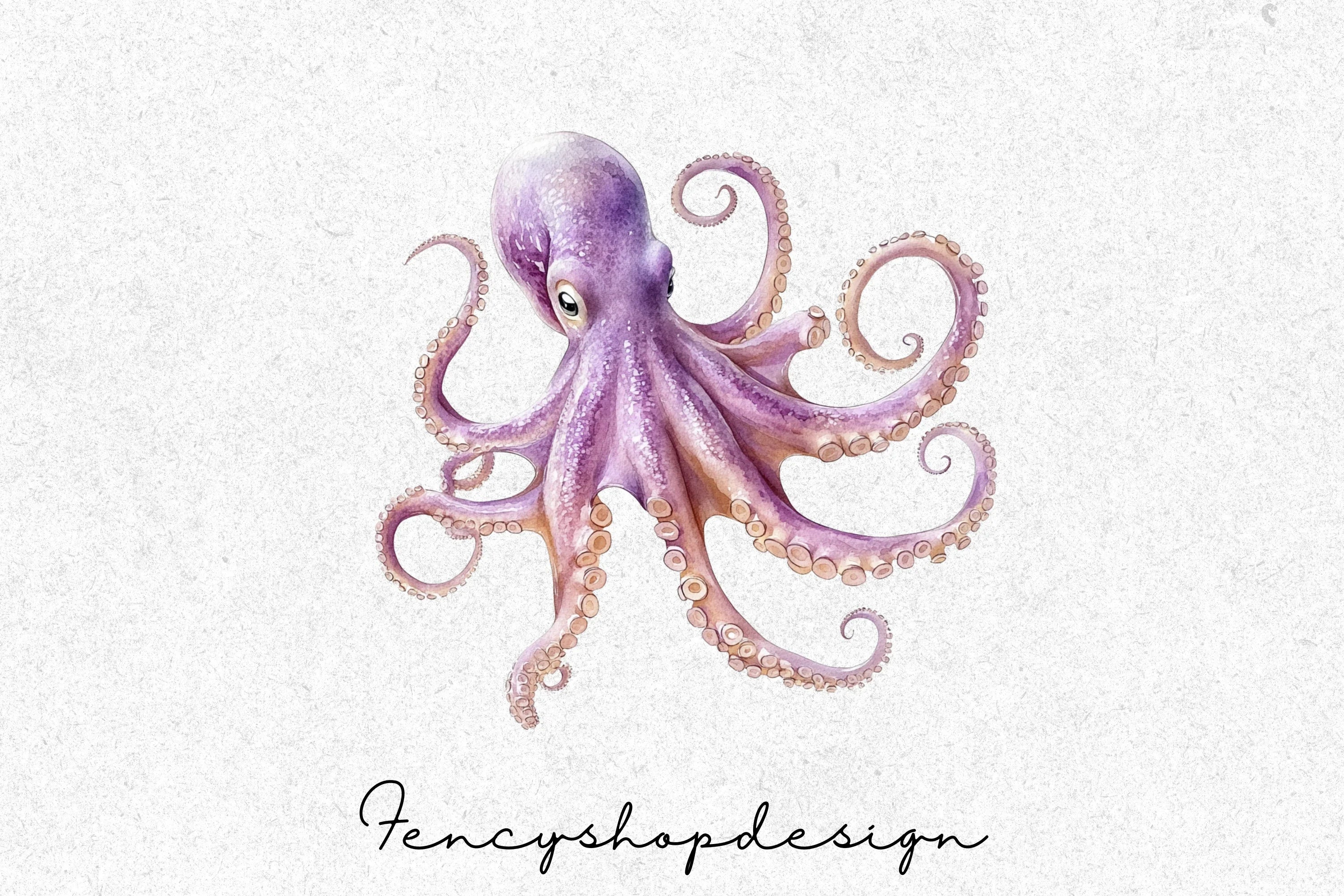 Vibrant Octopus Clipart Bundle