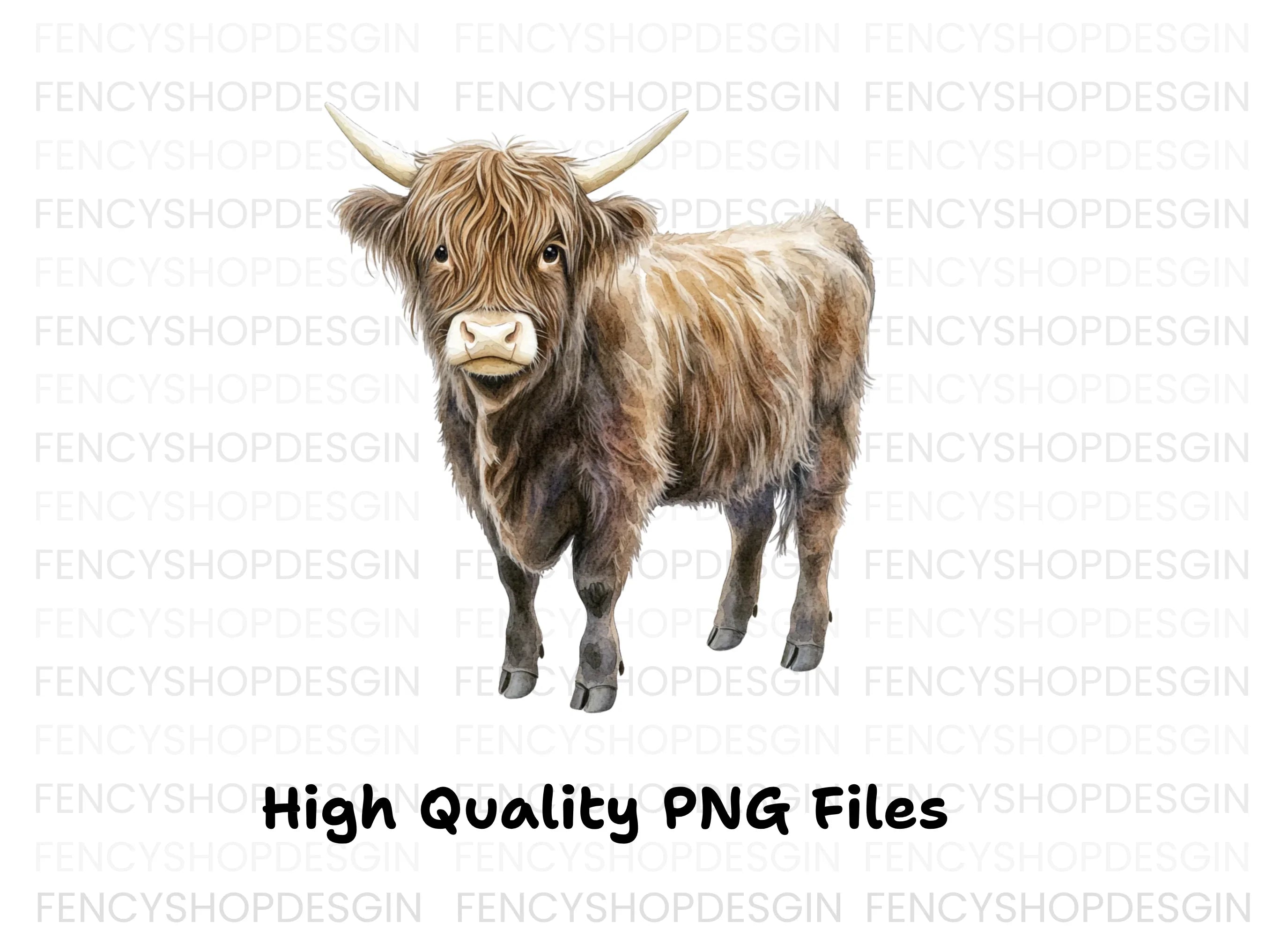 Highland Cow Clipart Bundle