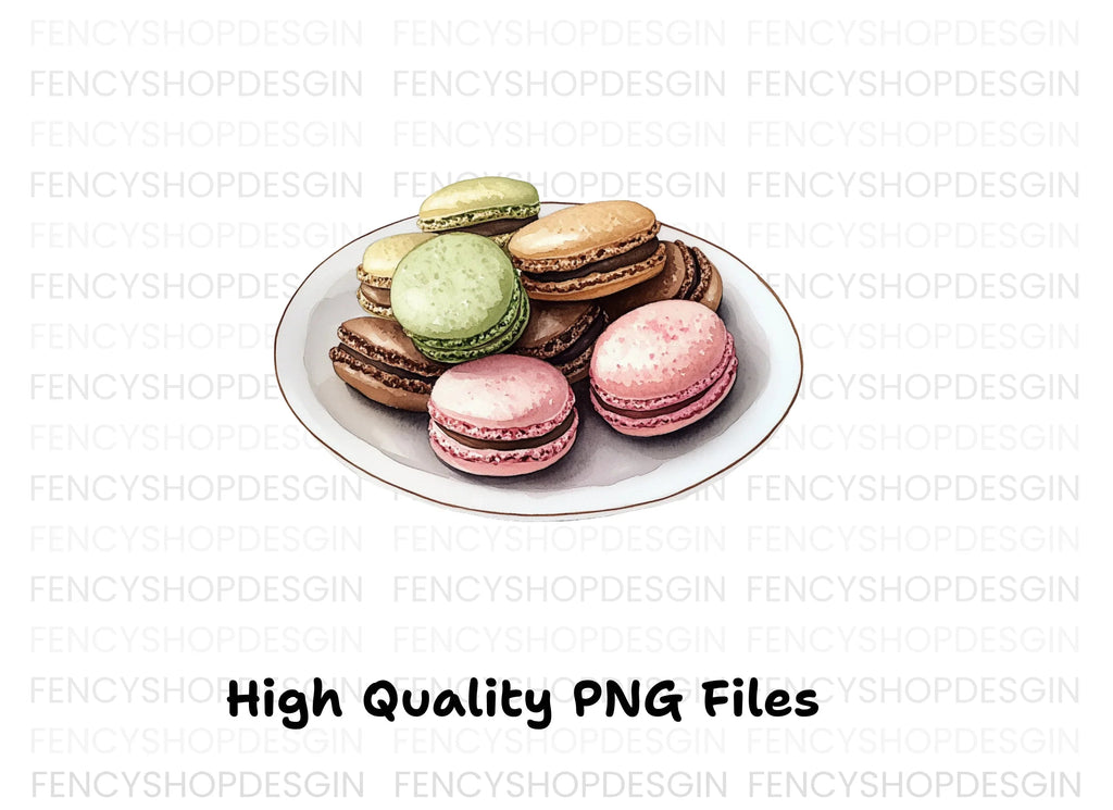 Delicious Macaron Clipart Bundle