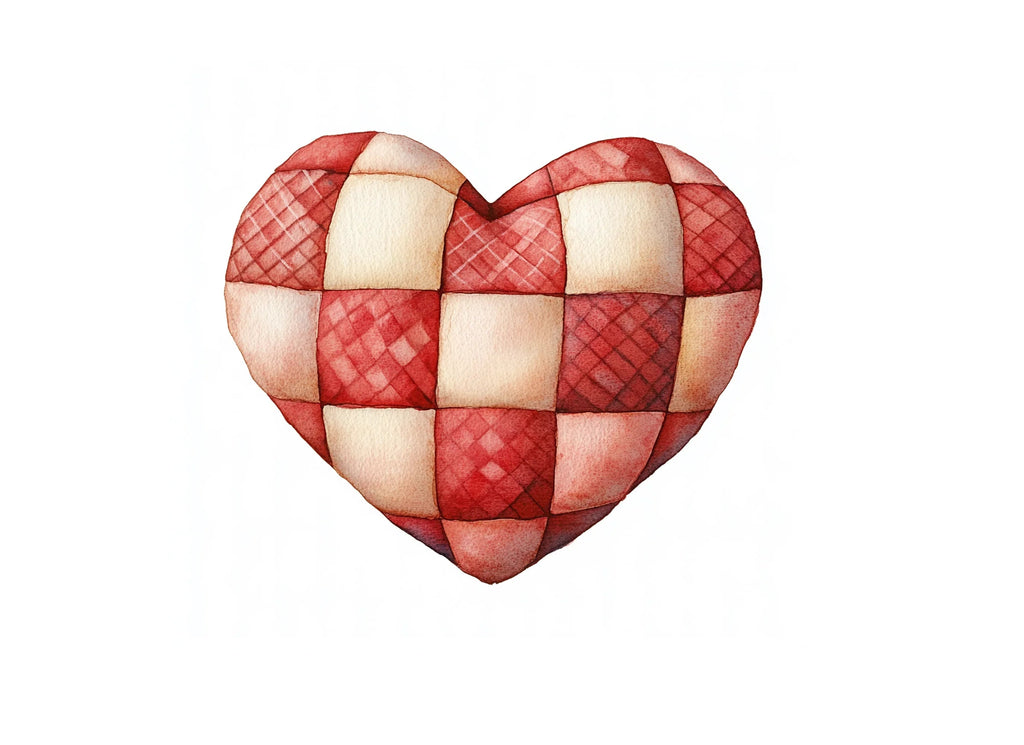 Quilted Hearts Clipart Bundle