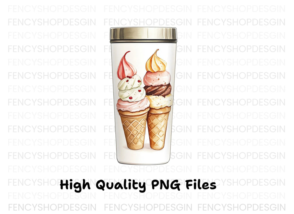Delicious Ice Cream Cones Clipart Bundle