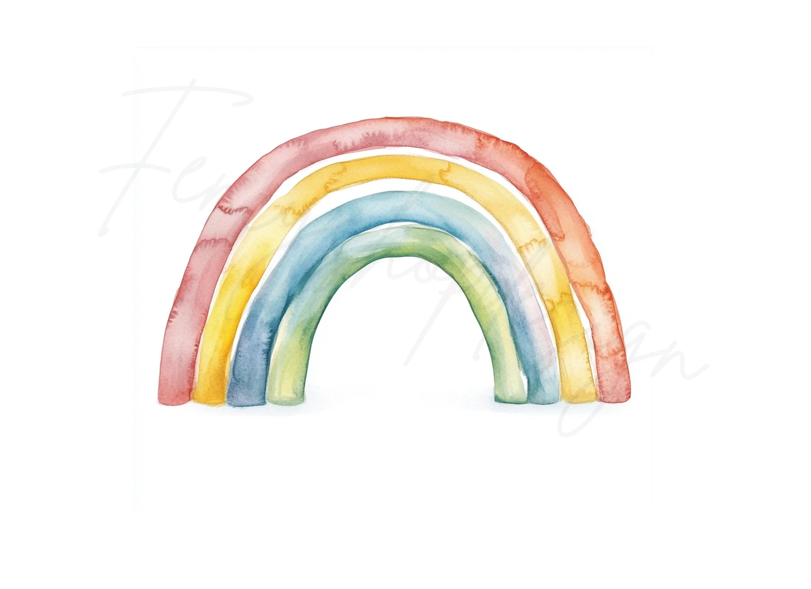 Boho Rainbow Clipart Bundle