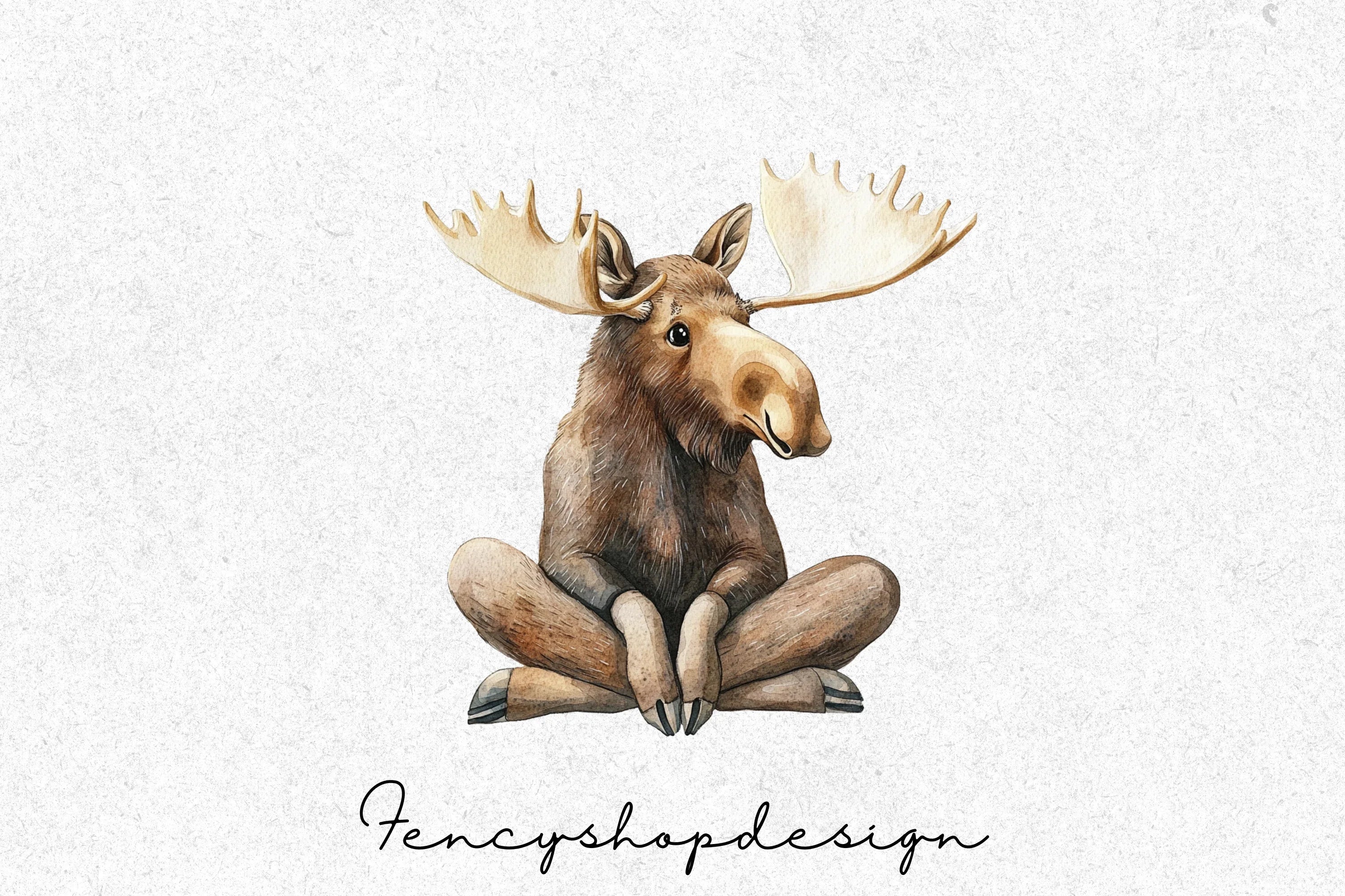 Moose Animal Clipart Bundle