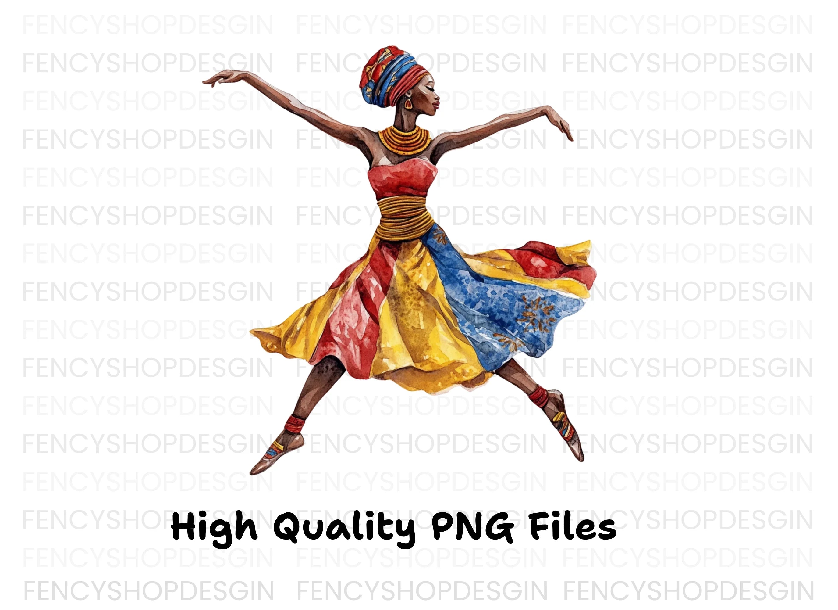 African Dancers Clipart Bundle