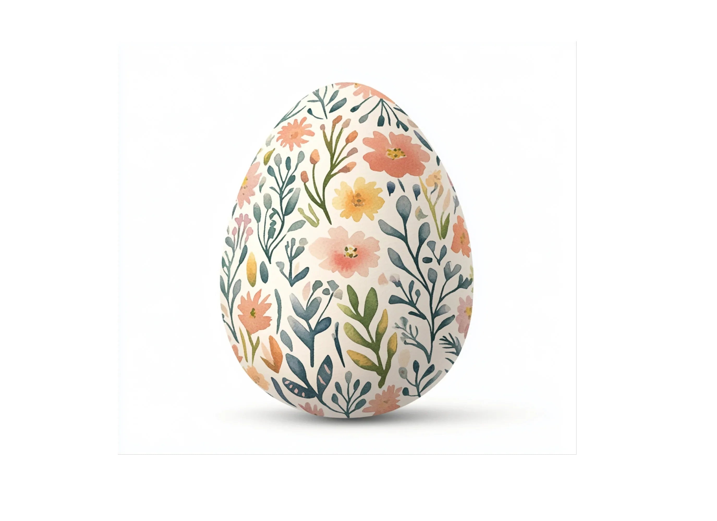 Floral Easter Eggs Clipart Bundle