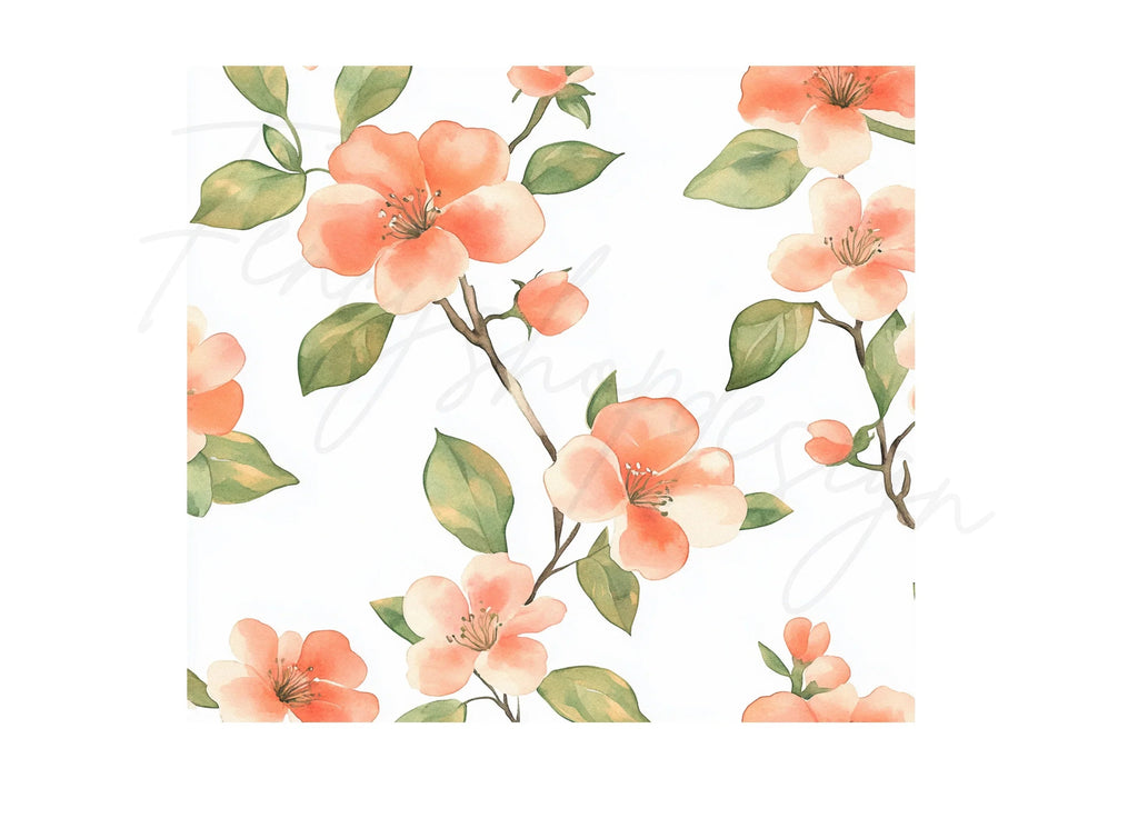 Peach Blossom Clipart Bundle