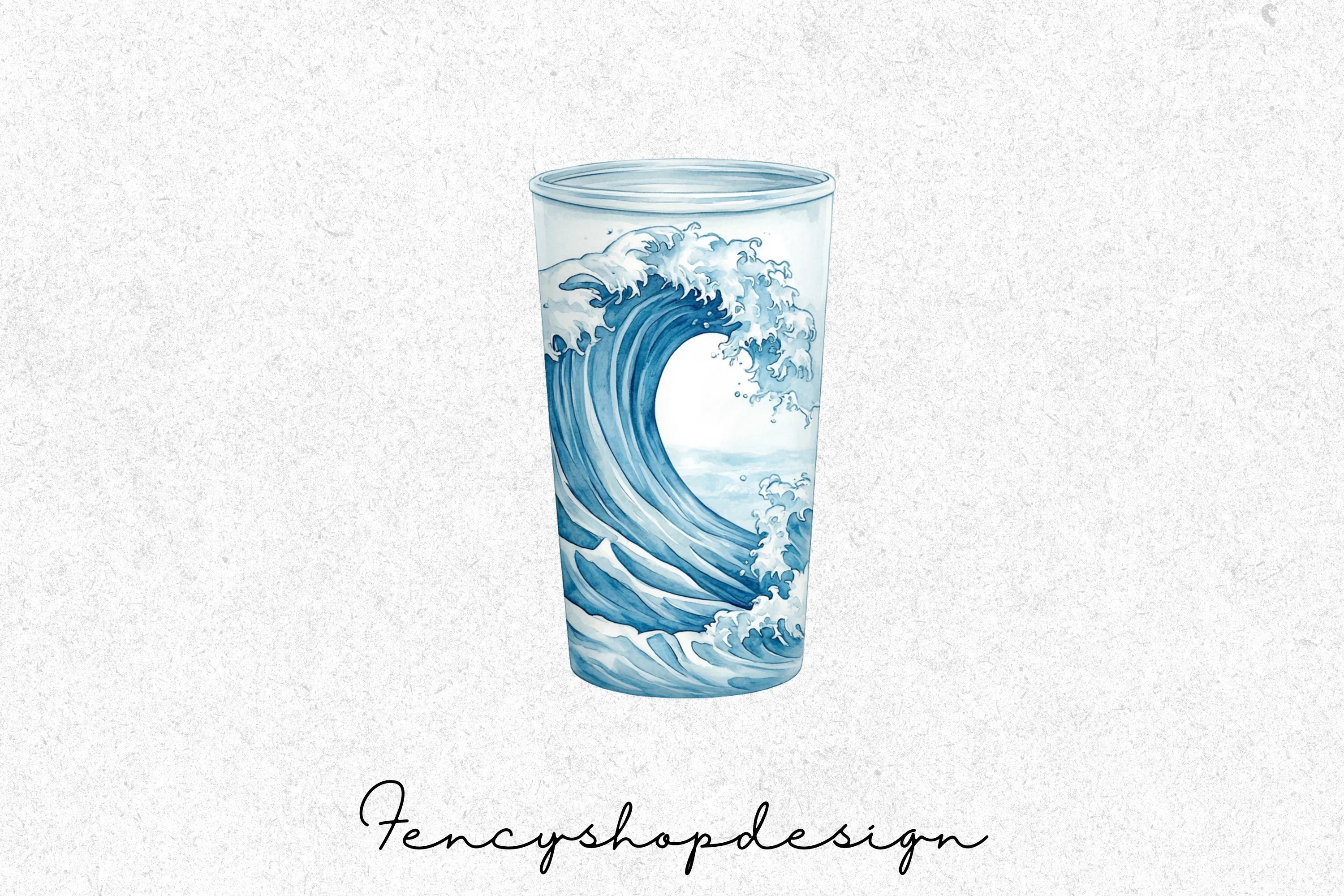 Ocean Wave Tumbler Clipart Bundle
